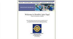 Desktop Screenshot of hendrixautotags.com