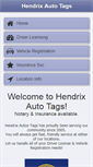 Mobile Screenshot of hendrixautotags.com
